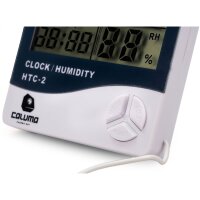 Caluma Thermo-Hygrometer mit Uhr und neuer Sonde