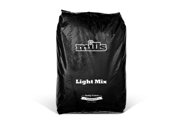 Mills Light Mix Grow Erde, organisch mineralisch leicht vorgedüngt, mit Perlit, 50 Liter