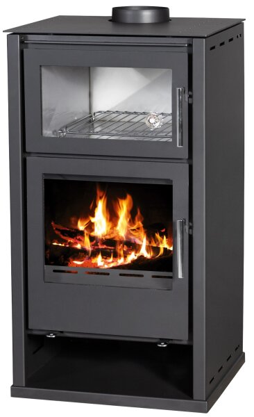 Kaminofen conforto »Regina F-W«, Stahl, schwarz, 8,65 kW, mit Backfach