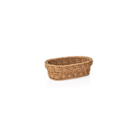 Korb Weaver Pro Tischkörbe, 19 x 12 x 6 cm, oval, beige, Polypropylen, BPA frei