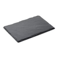 WAS Naturschieferplatte 30 x 20 cm, schwarz, Natural...