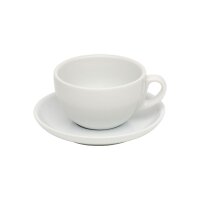 WAS Cappuccino Tasse 280 ml, weiß, Porzellan, Italia Serie