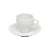 WAS Espresso Tasse 90 ml, weiß, Porzellan, 6 Stück, Italia Serie