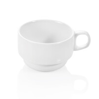 WAS Tasse 180 ml, weiß, Porzellan, 12 Stück,...