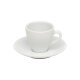 WAS Espresso Untertasse für 4999009, Ø 12,5 cm, weiß, Porzellan, Italia Serie