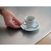 WAS Espresso Untertasse für 4999009, Ø12,5 cm, weiß, Porzellan, 6 Stück, Italia Serie