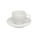 WAS Espresso Doppio Untertasse für 4999018, Ø 15,5 cm, weiß, Porzellan, Italia Serie