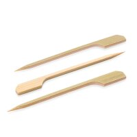 WAS Picker Set Fähnchen, 9 cm, Bambus, 100 Stück