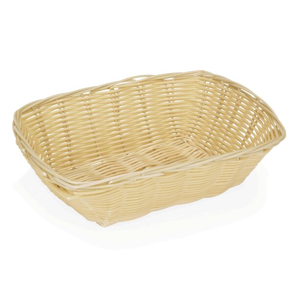 WAS Buffetkorb eckig, 25,5 x 19 x 8 cm, Polypropylen, Basket 3140 Serie