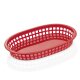 WAS Tischkorb oval 27 x 17,5 x 3,5 cm, rot, Polyethylen