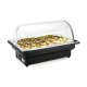 WAS Elektro Chafing Dish mit Rolldeckel, GN 1/1, schwarz, Chromnickelstahl