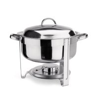 WAS Suppen Chafing Dish 7,5 L, Chromnickelstahl