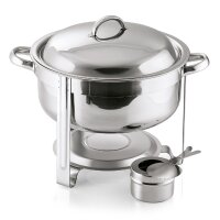 WAS Suppen Chafing Dish 7,5 L, Chromnickelstahl