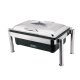 WAS Elektro Chafing Dish mit digitalem Display, GN 1/1, schwarz, Edelstahl/Polypropylen