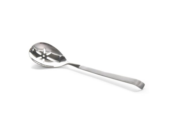 WAS Chafing Dish Löffel geschlitzt 10 x 7 cm, 32 cm, Chromnickelstahl, Kitchen Tool 2160 Serie