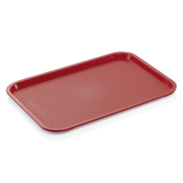 WAS Tablett, rutschhemmend, 45,5 x 35,5 cm, rot, Polypropylen, Tray 92 Serie