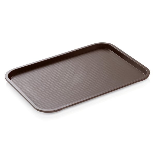 WAS Tablett, rutschhemmend, 41,5 x 31 cm, braun, Polypropylen, Tray 92 Serie