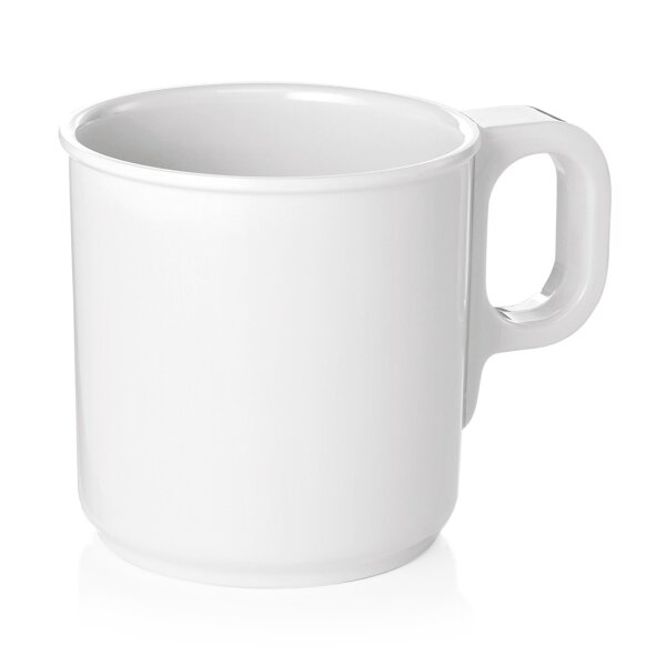 WAS Becher 250 ml, weiß, Melamin, Melamine Serie