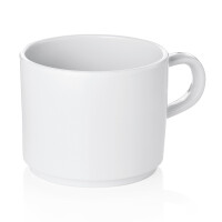 WAS Tasse 200 ml, weiß, Melamin, 12 Stück,...