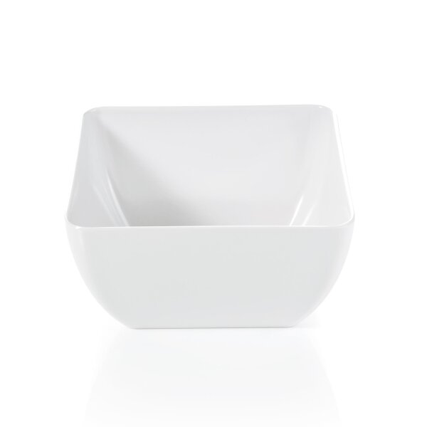 WAS Schale eckig, 12,5 x 12,5 x 6,5 cm, weiß, Melamin, Melamine Serie