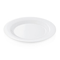 WAS Teller flach Ø 20 cm, weiß, Melamin, 12 Stück, Melamine Serie