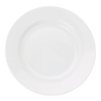 WAS Teller flach Ø 20 cm, weiß, Melamin, 12 Stück, Melamine Serie