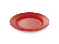 WAS Teller flach Ø 20 cm, rot, Melamin, Melamine...