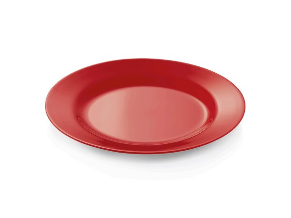 WAS Teller flach Ø 23 cm, rot, Melamin, Melamine Serie