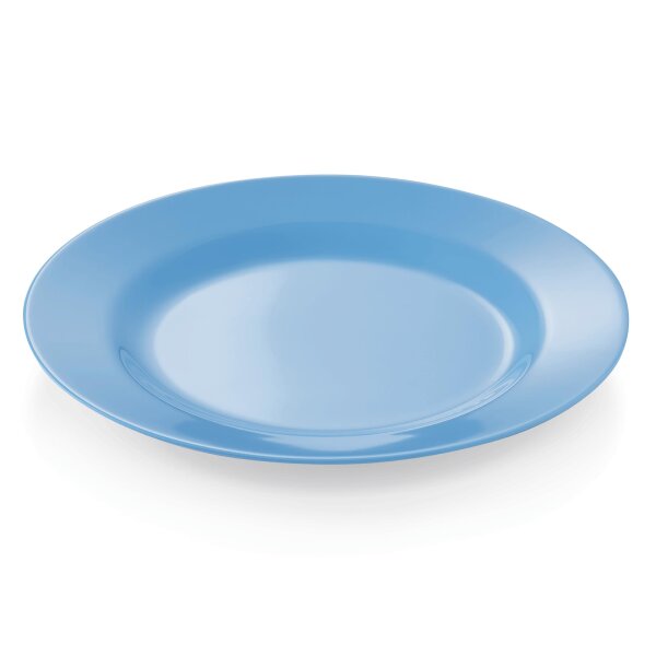 WAS Teller flach Ø 23 cm, blau, Melamin, Melamine Serie