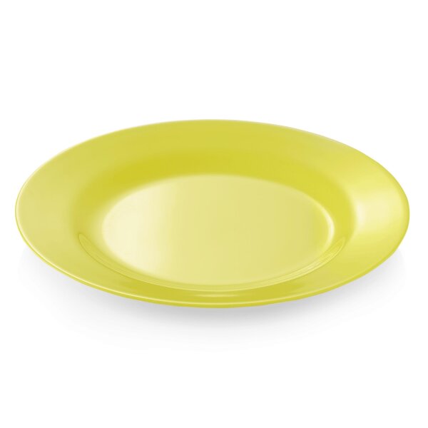 WAS Teller flach Ø 23 cm, gelb, Melamin, Melamine Serie