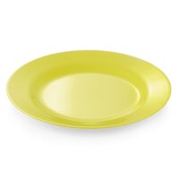 WAS Teller flach Ø 23 cm, gelb, Melamin, Melamine...