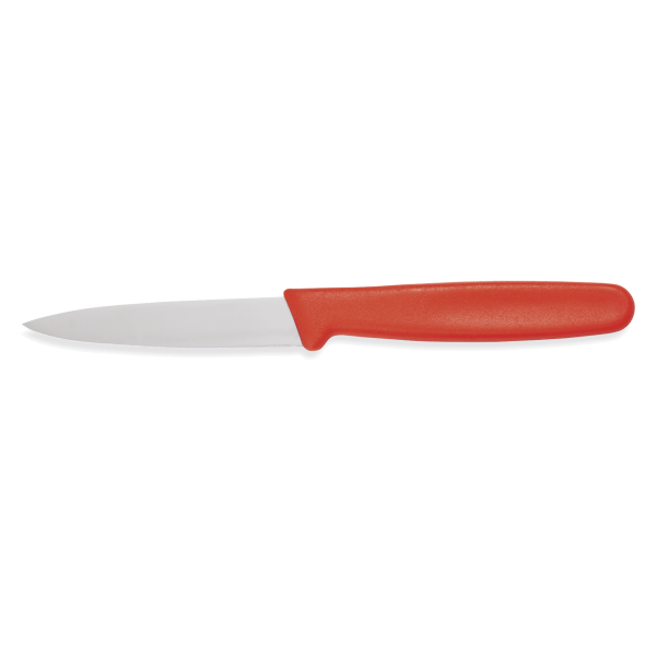 WAS HACCP Schälmesser, 8 cm, rot, Edelstahl, Knife 69 HACCP Serie