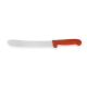 WAS HACCP Schlachtermesser, 25 cm, rot, Edelstahl, Knife 69 HACCP Serie