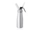 WAS Siphon, 1 L, mit 3 Spritztüllen & Reinigungsbürste, Aluminium