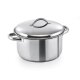 WAS Fleischtopf mit Deckel Ø 16 cm, 1,8 L, Chromnickelstahl, Cookware 19 Serie