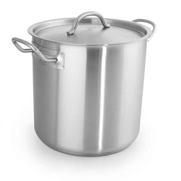 WAS Suppentopf mit Deckel Ø 24 cm, 9 L, Chromnickelstahl, Cookware 53 Serie