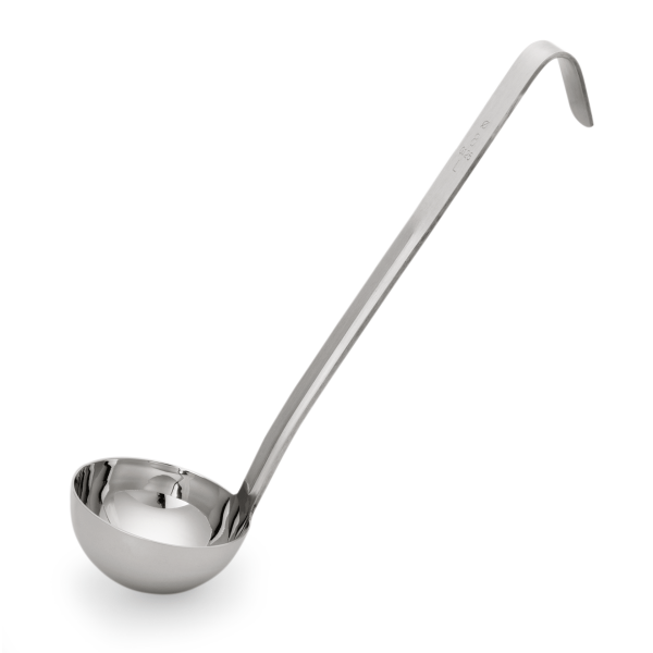 WAS Schöpfkelle, kurzer Hakenstiel, Ø 7 cm, 21 cm, 90 ml, Chromnickelstahl, Kitchen Tool 2085 Serie