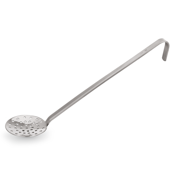 WAS Schaumlöffel Ø 12 cm, 35 cm, Perforation Ø 4 mm, Chromnickelstahl, Kitchen Tool 2085 Serie