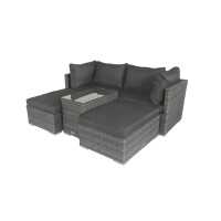 Gartenlounge Set »Samoa« grau, Polyrattan, für 4 Personen von bellavista - Home&Garden