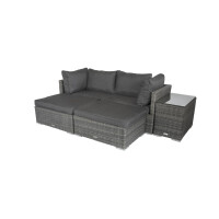 Gartenlounge Set »Samoa« grau, Polyrattan, für 4 Personen von bellavista - Home&Garden