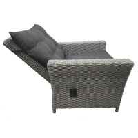 Dininglounge Set »Asti« grau, Polyrattan, für 7 Personen von bellavista - Home&Garden