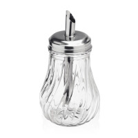 WAS Zuckerspender, 13 cm, transparent, Edelstahl/Glas, 6...