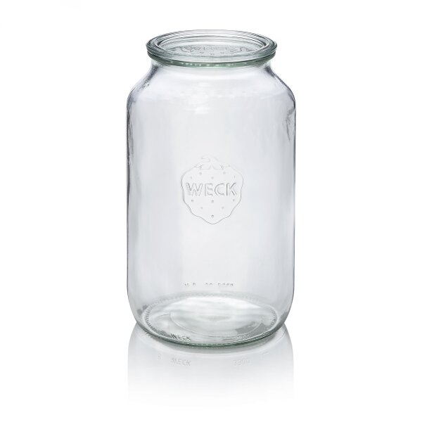 Weck Zylinderglas Weck, 3 L, Glas, 4 Stück, Cylinder shape Serie