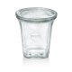 Weck Quadroglas Weck, 545 ml, Glas, 6 Stück, Quadro Serie