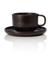 ROCKZZERO Cappuccino Tasse mit Untertasse Set 275 ml,...