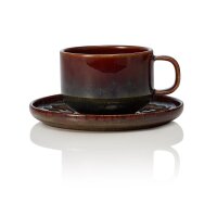 ROCKZZERO Cappuccino Tasse mit Untertasse Set 275 ml,...