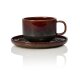 ROCKZZERO Cappuccino Tasse mit Untertasse Set 275 ml,...