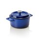 LAVA Cocotte Lava Ø 16,5 cm, blau, Gusseisen emailliert, Cocottes round Serie