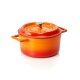 LAVA Cocotte Lava Ø 21 cm, orange, Gusseisen emailliert, Cocottes round Serie