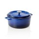 LAVA Bräter Lava rund, Ø 29 cm, blau, Gusseisen emailliert, Casseroles round Serie